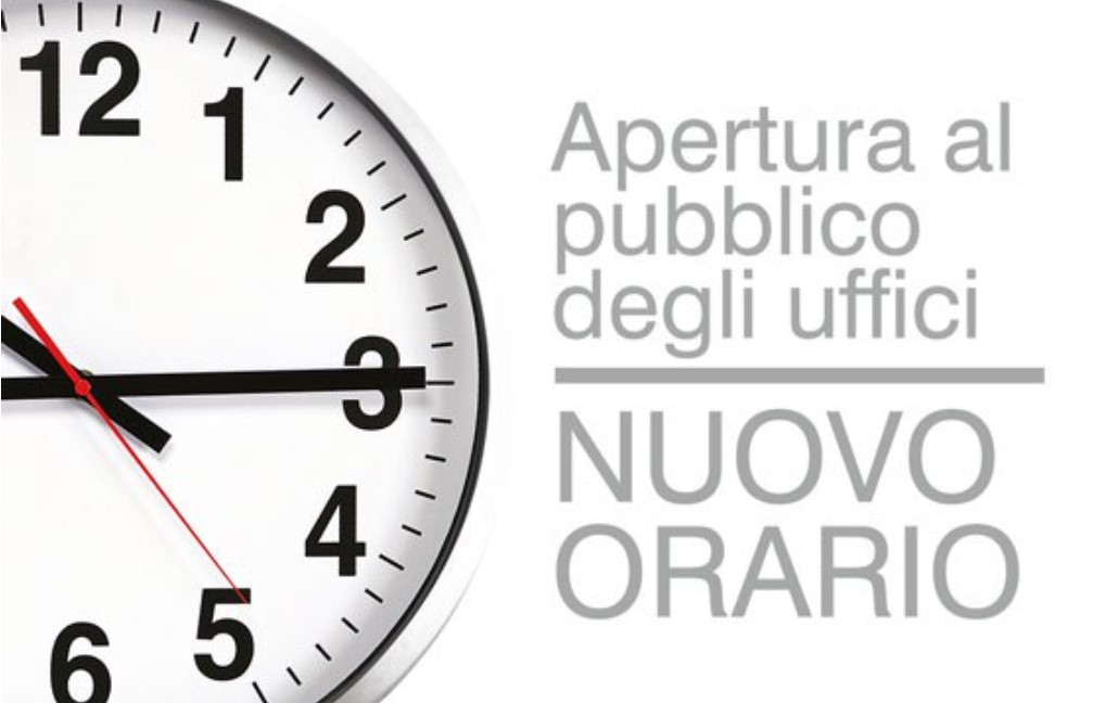 Parziale modifica orario apertura al pubblico 